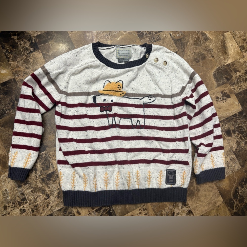 Souris Mini Long Sleeve Striped Sweater 2-3 years